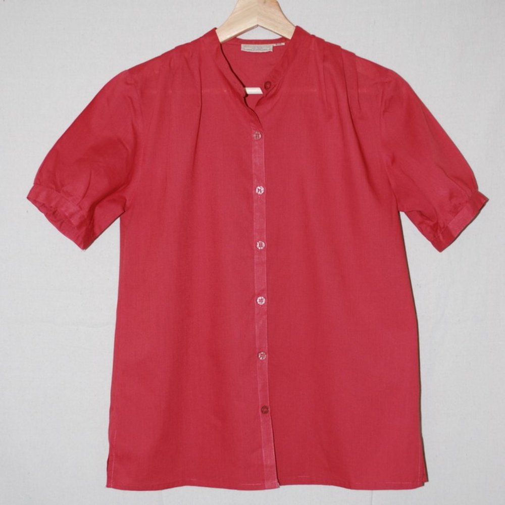 Vintage (‘80s) Women’s dusty rose blouse